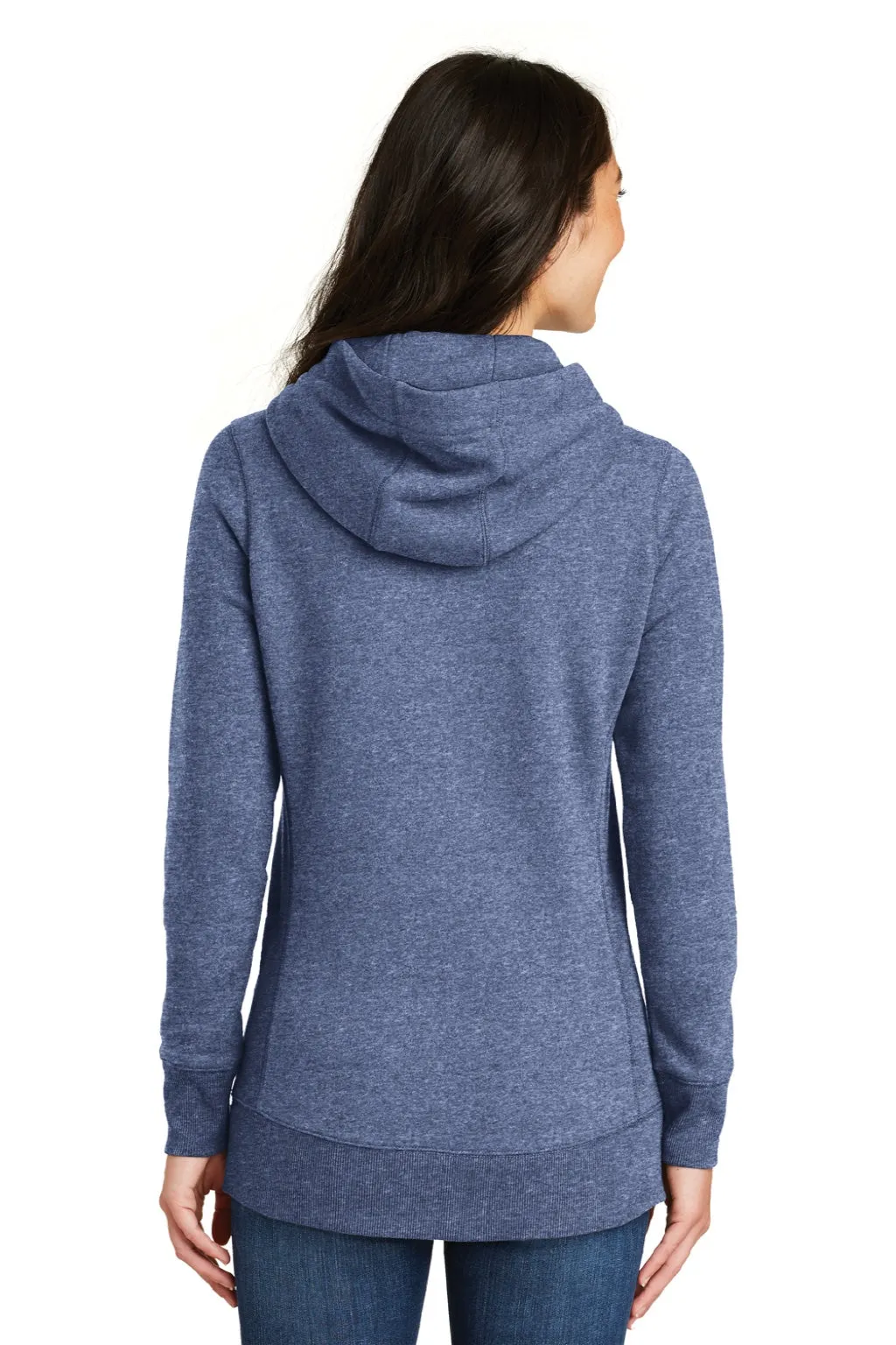 New Era Womens Sueded French Terry Hooded Sweatshirt Hoodie w/ Pouch Pocket - Dark Royal Blue Twist  Buy original Clothing New-Era