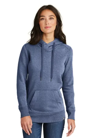 New Era Womens Sueded French Terry Hooded Sweatshirt Hoodie w/ Pouch Pocket - Dark Royal Blue Twist  Buy original Clothing New-Era