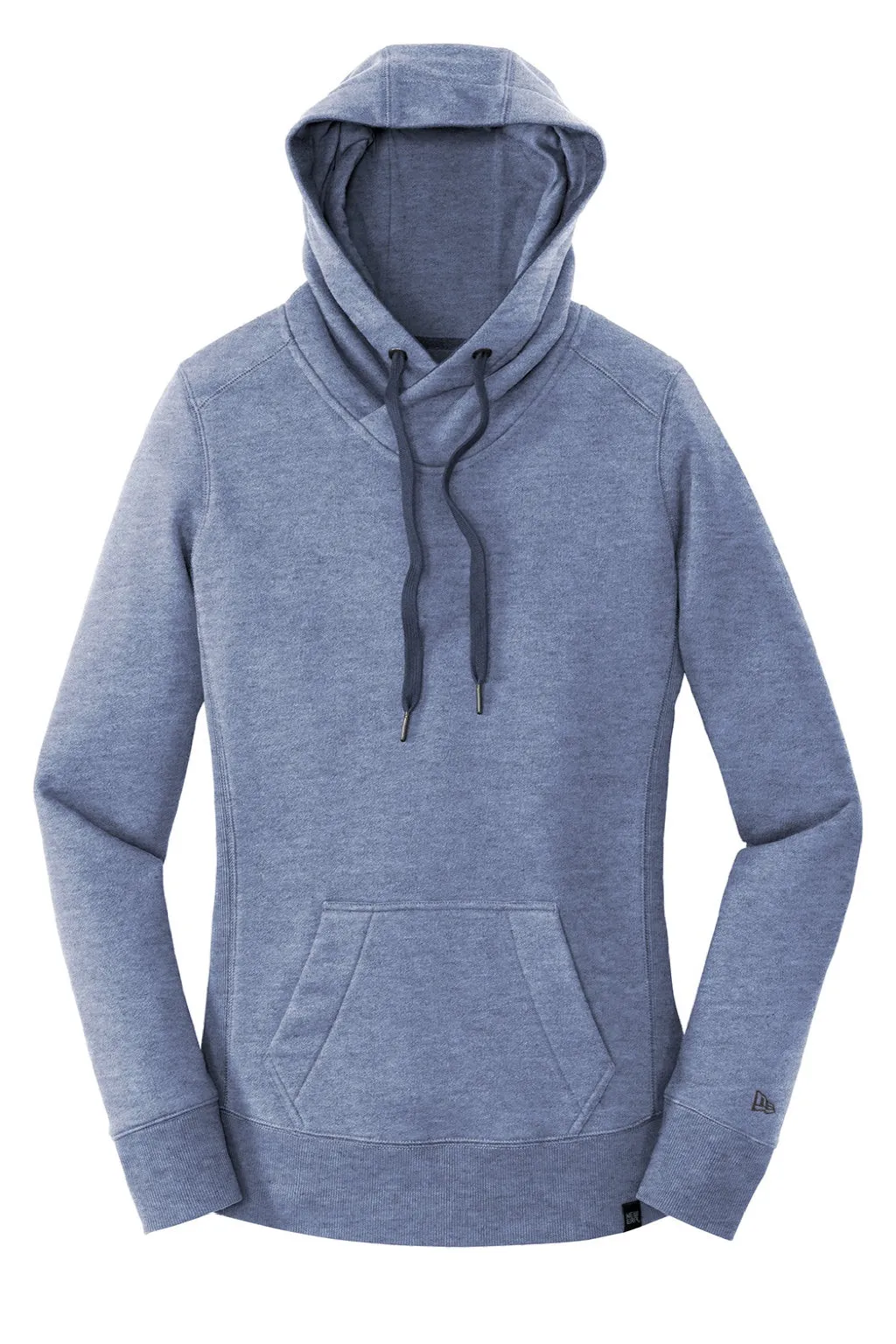 New Era Womens Sueded French Terry Hooded Sweatshirt Hoodie w/ Pouch Pocket - Dark Royal Blue Twist  Buy original Clothing New-Era