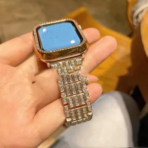 New Full Bore Three Bead Watchband Metal 