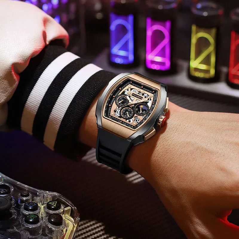 New Hollow Sports Multifunctional Waterproof Watch 