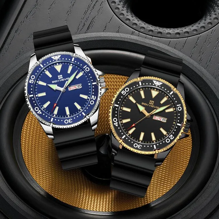 New Men's Personality Calendar Watch Fashion Quartz 
