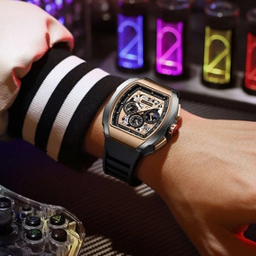 New Hollow Sports Multifunctional Waterproof Watch 