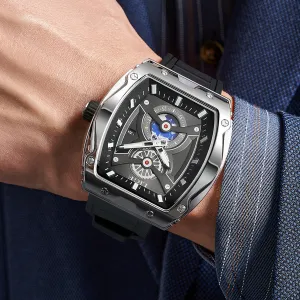 Niche Tonneau Watch Men's Business Domestic Luminous Waterproof 