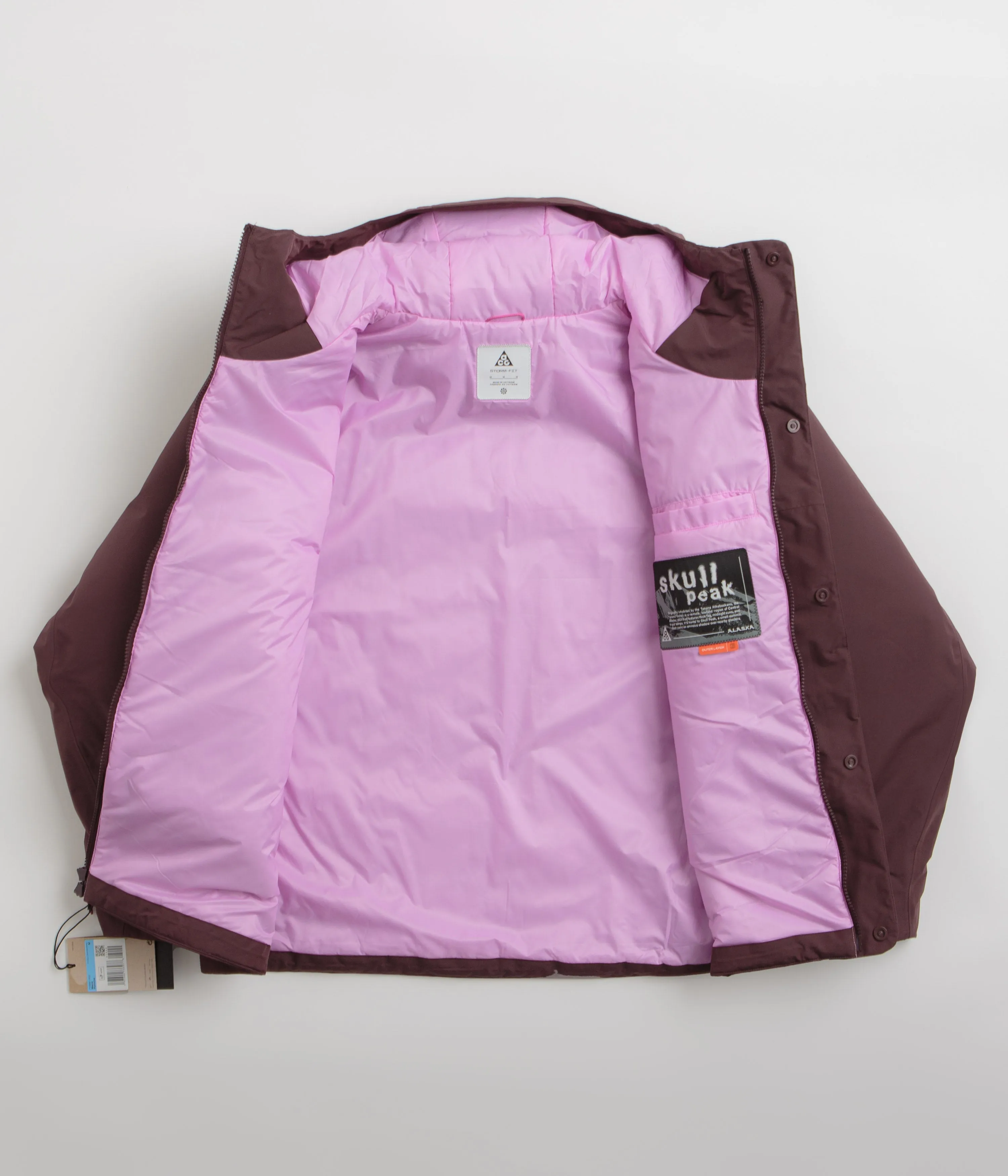 Nike ACG Skull Peak Jacket - Burgundy Crush / Beyond Pink / Summit White Nike ACG Outdoor Clothing