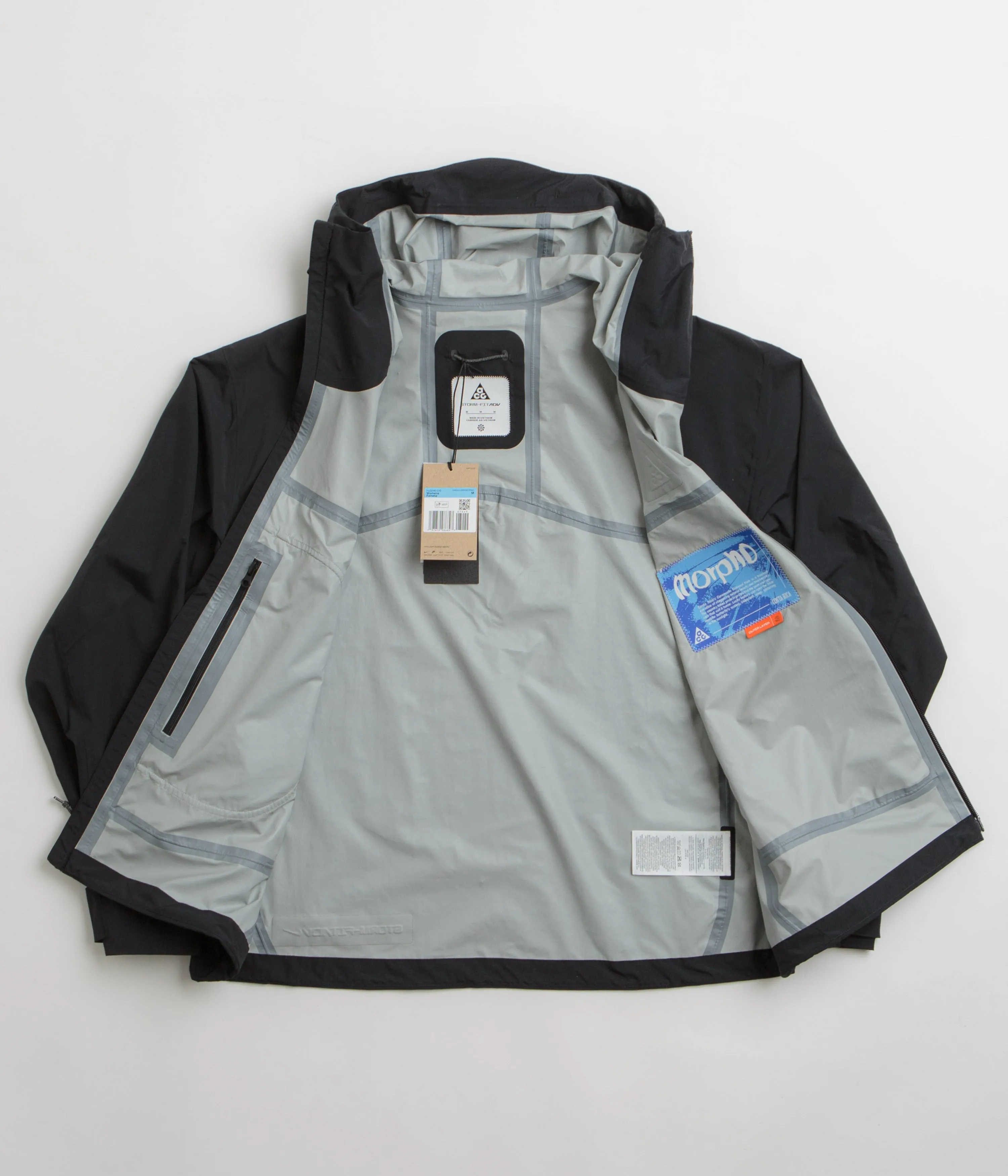 Nike ACG Womens Morpho Rain Jacket - Black / Summit White Nike ACG Outdoor Clothing