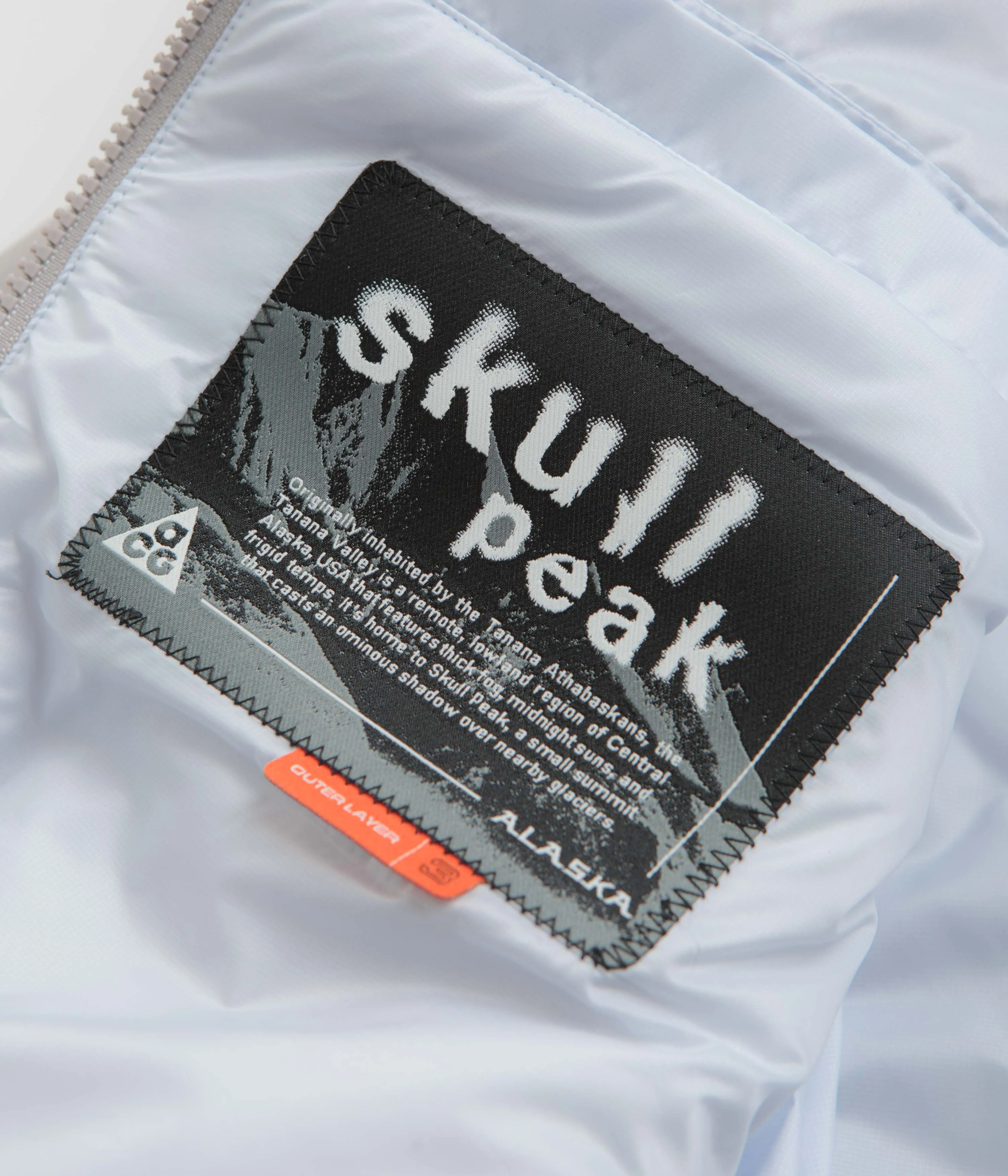 Nike ACG Womens Skull Peak Jacket - College Grey / Football Grey / Summit White Nike ACG Outdoor Clothing