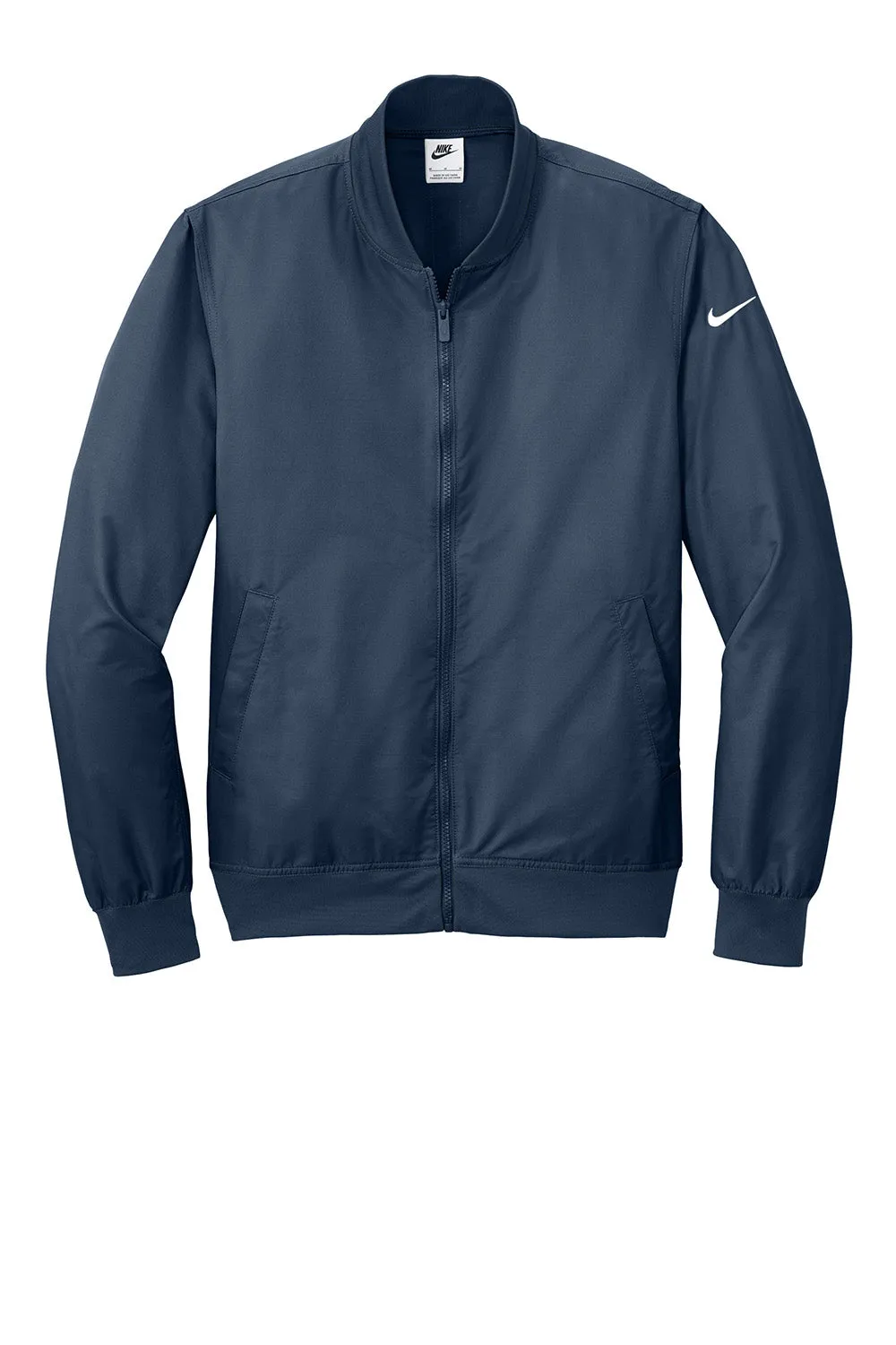 Nike Mens Full Zip Bomber Jacket - Midnight Navy Blue