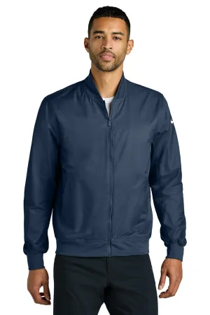 Nike Mens Full Zip Bomber Jacket - Midnight Navy Blue