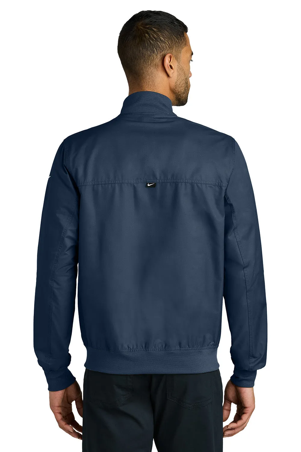 Nike Mens Full Zip Bomber Jacket - Midnight Navy Blue