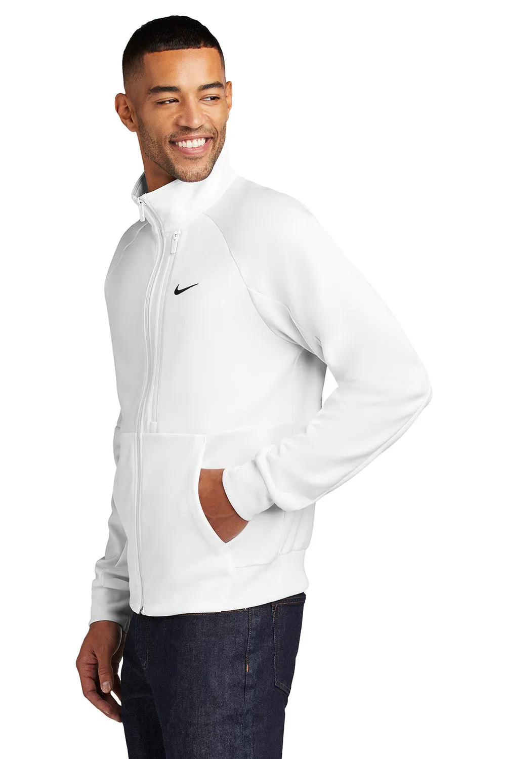 Nike Mens Full Zip Jacket - White
