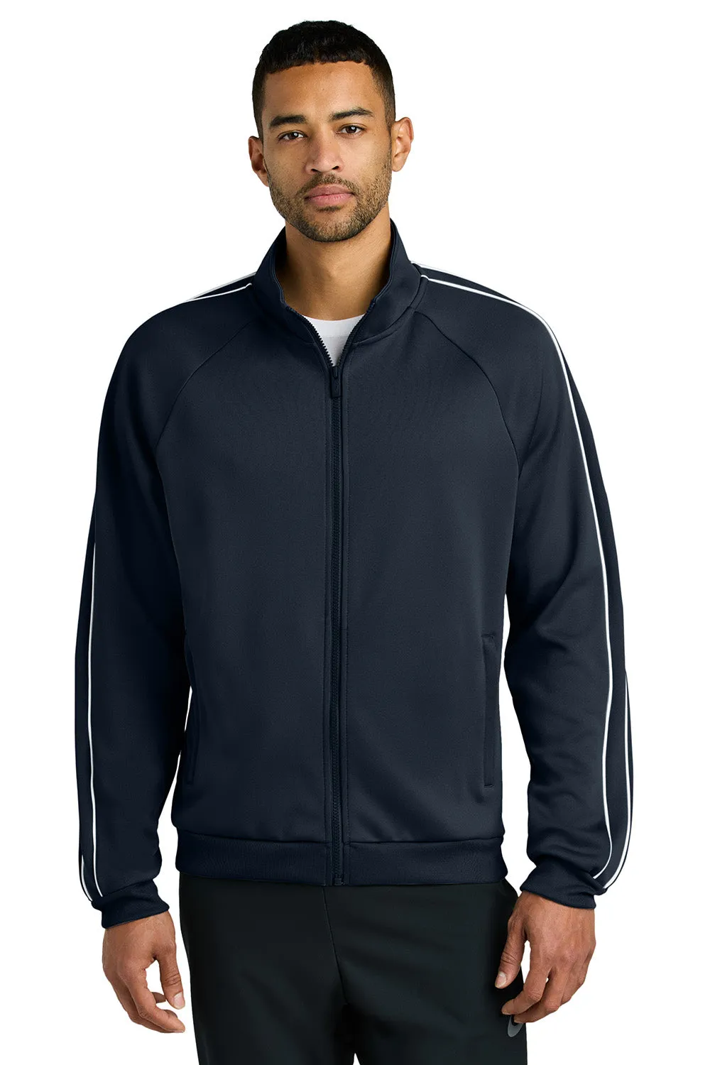 Nike Mens Full Zip Track Jacket - Navy Blue