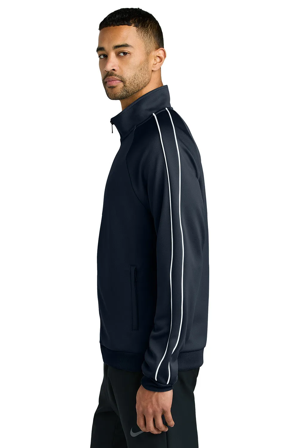 Nike Mens Full Zip Track Jacket - Navy Blue