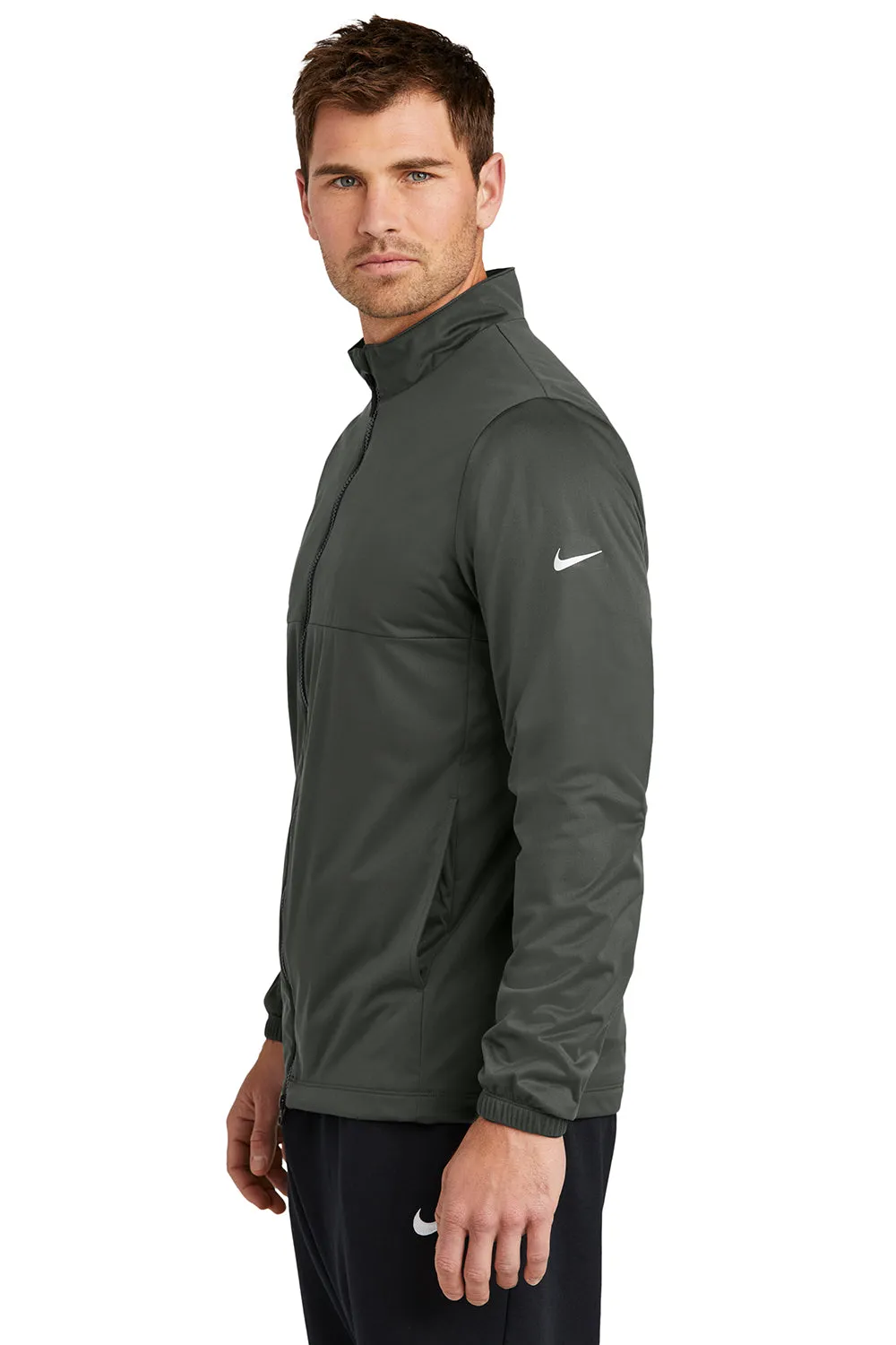 Nike Mens Storm-Fit Wind & Water Resistant Full Zip Jacket - Anthracite Grey