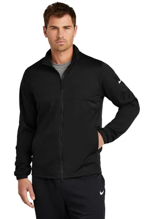 Nike Mens Storm-Fit Wind & Water Resistant Full Zip Jacket - Black