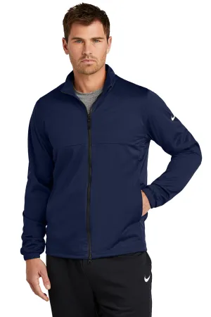 Nike Mens Storm-Fit Wind & Water Resistant Full Zip Jacket - College Navy Blue