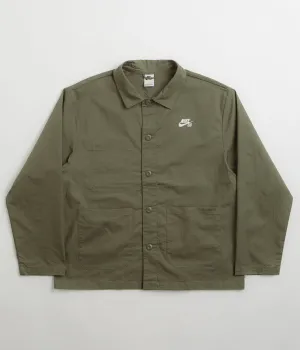 Nike SB Agnostic Chore Jacket - Medium Olive / White Nike SB Clothing