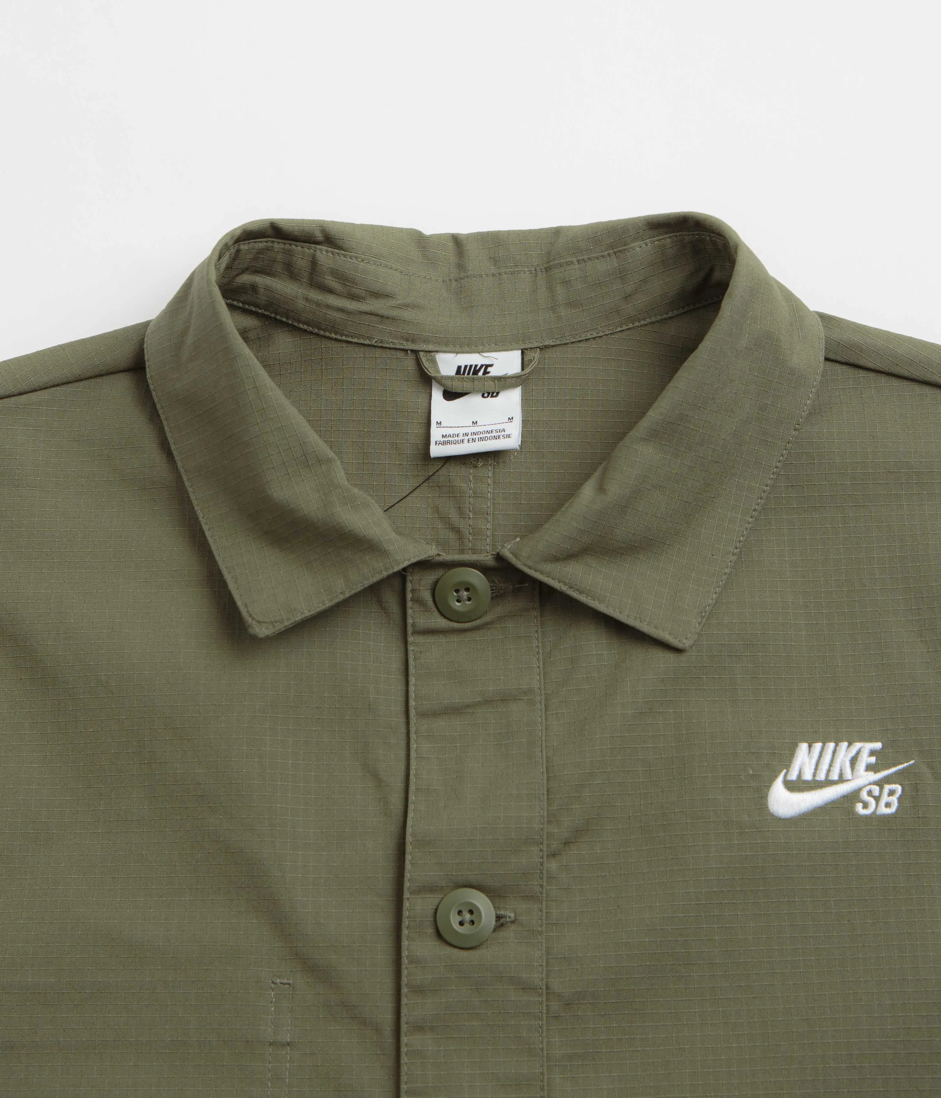Nike SB Agnostic Chore Jacket - Medium Olive / White Nike SB Clothing