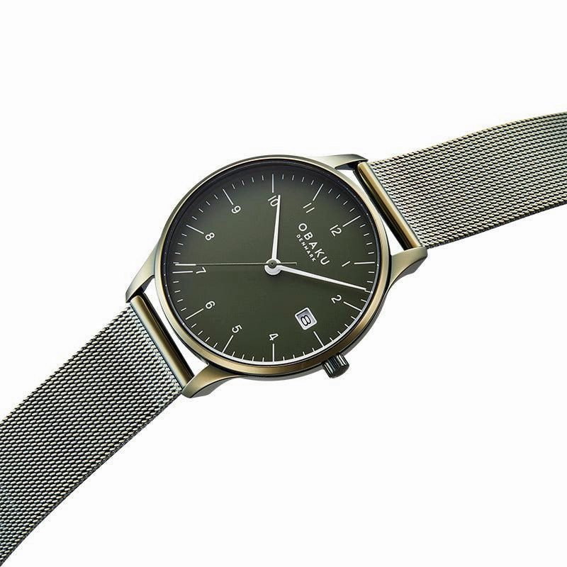 Obaku Chia Lille Leaf - Green Dial Ladies Watch V298LDEEME