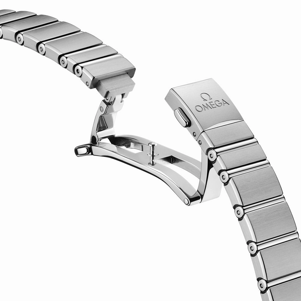OMEGA Constellation 25mm Blue Dial Diamond Ladies Quartz Watch 13115256053001