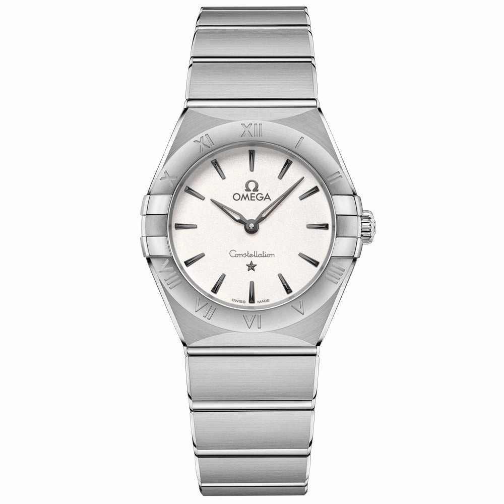 OMEGA Constellation 28mm Silver Dial Ladies Quartz Watch 13110286002001