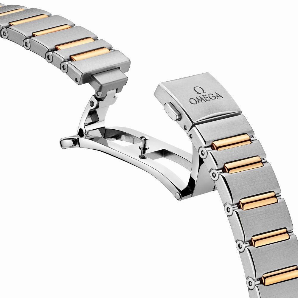 OMEGA Constellation 29mm MOP Dial 18ct Yellow Gold & Steel Diamond Ladies Automatic Watch 13120292055002