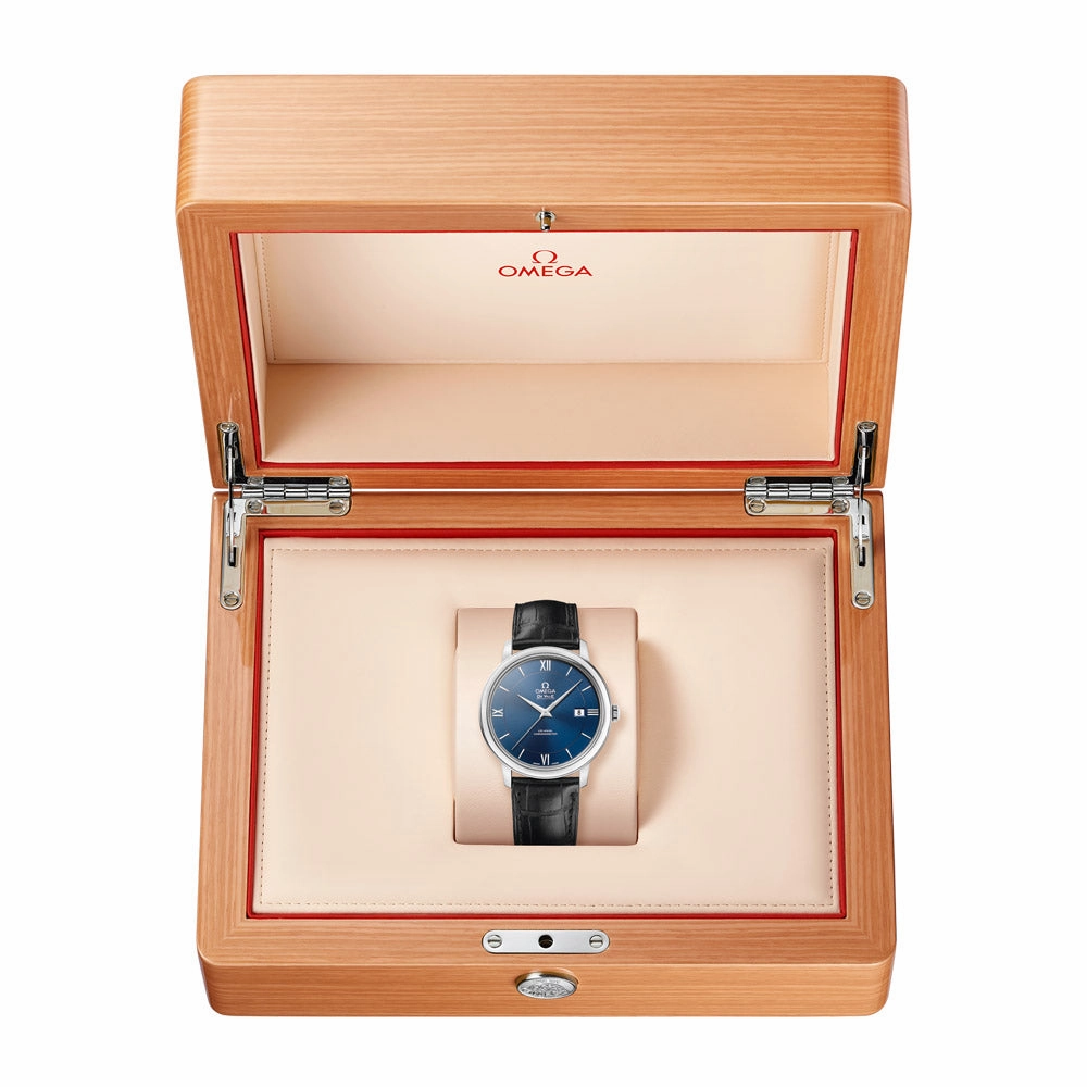 OMEGA De Ville Prestige 39.5mm Blue Dial Gents Automatic Watch 42413402003001