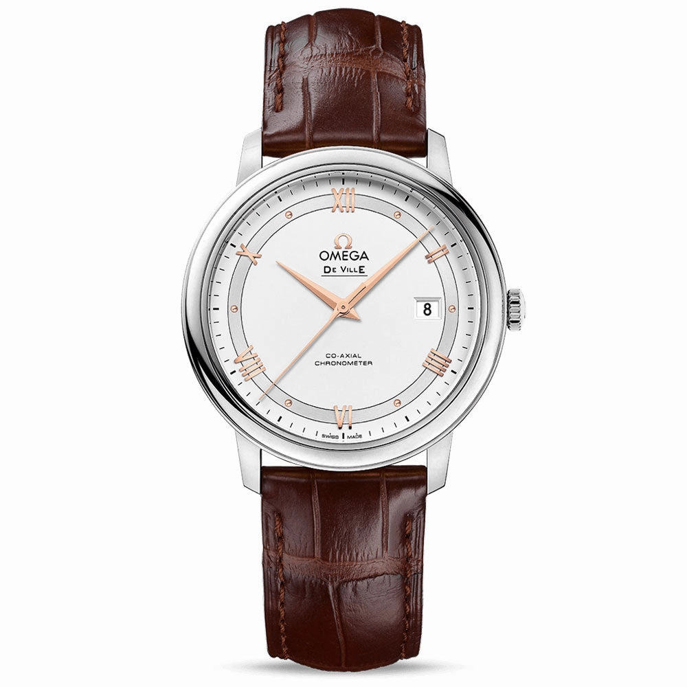 Omega De Ville Prestige 39.5mm Silver Dial Gents Automatic Watch 42413402002002