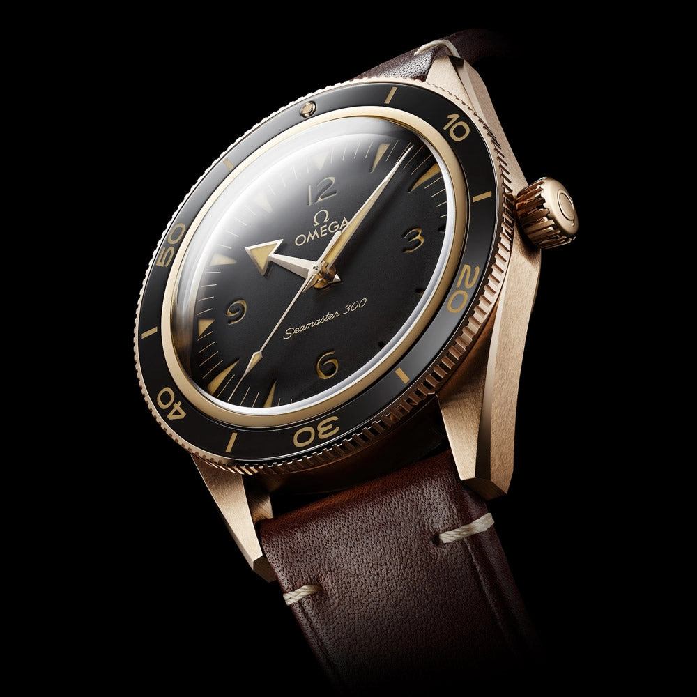 OMEGA Seamaster 300 41mm Brown Dial 9ct Bronze Gold Gents Automatic Watch 23492412110001