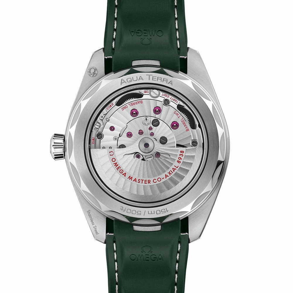 OMEGA Seamaster Aqua Terra 150M GMT Worldtimer 43mm Green Dial Automatic Gents Watch 22032432210001