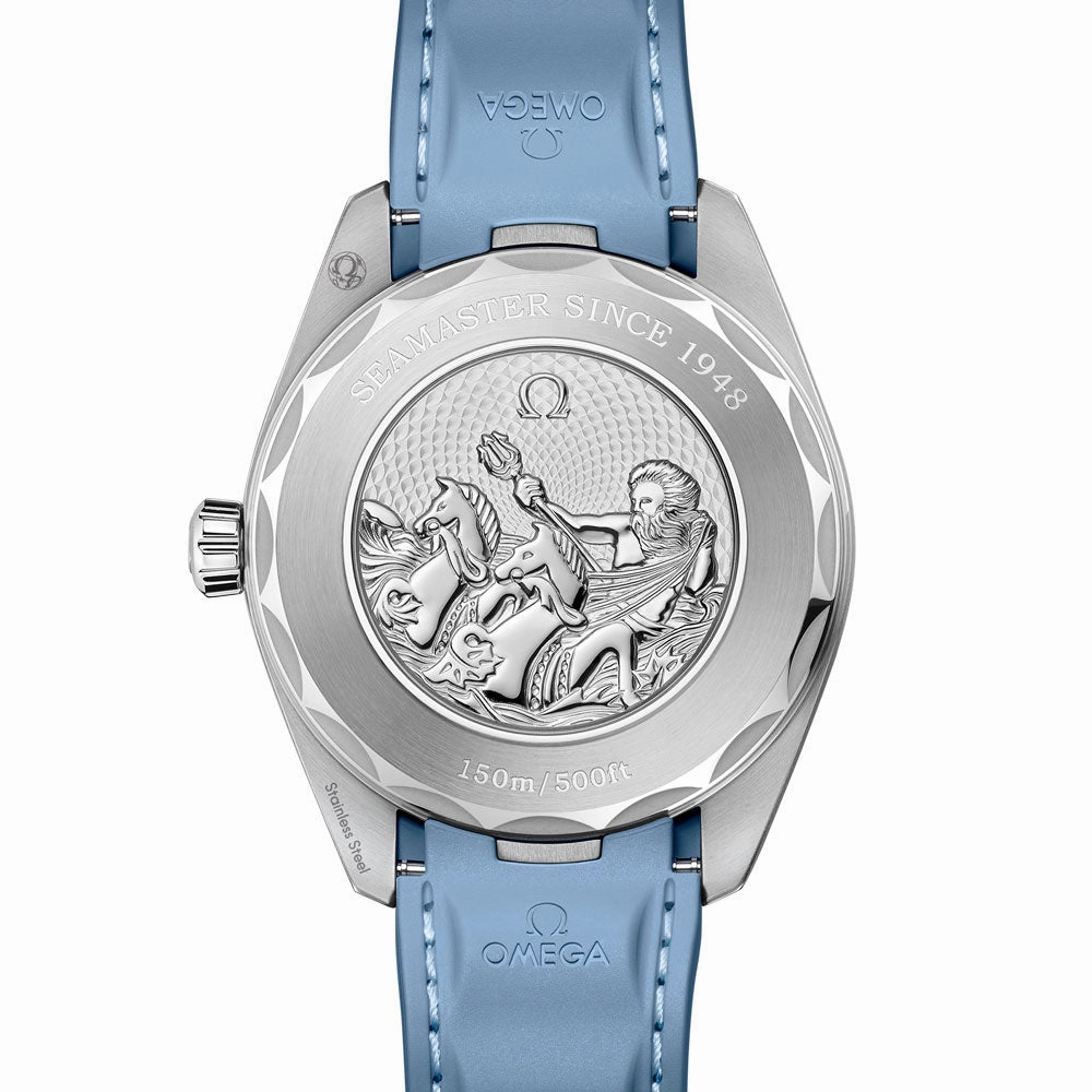 OMEGA Seamaster Aqua Terra 150M GMT Worldtimer 43mm Summer Blue Dial Automatic Gents Watch 22012432203002