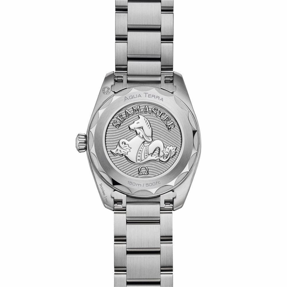OMEGA Seamaster Aqua Terra 28mm MOP dial Diamond Ladies Quartz Watch 22010286055001