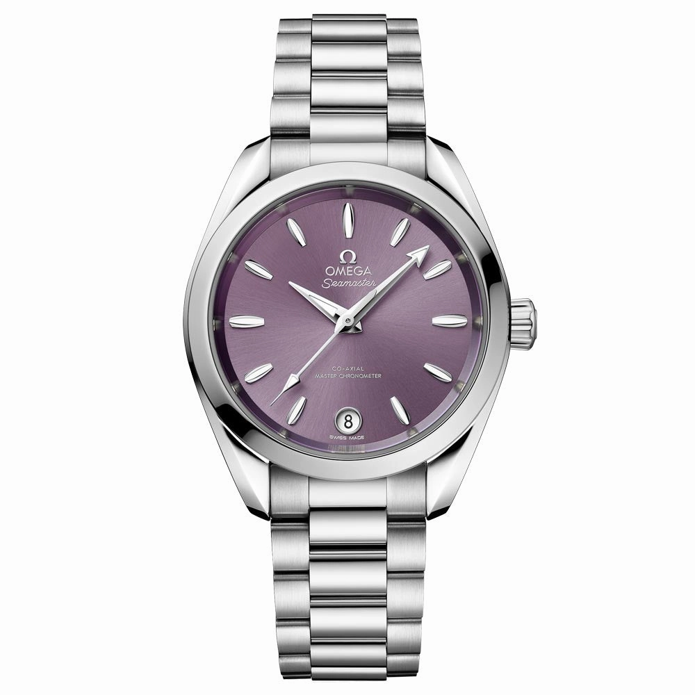 OMEGA Seamaster Aqua Terra Shades 34mm Lavender Dial Automatic Ladies Watch 22010342010002