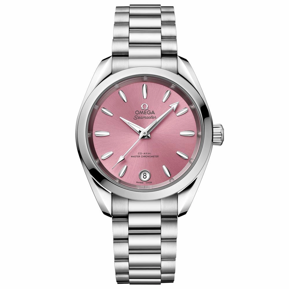 OMEGA Seamaster Aqua Terra Shades 34mm Pink Dial Automatic Ladies Watch 22010342010003