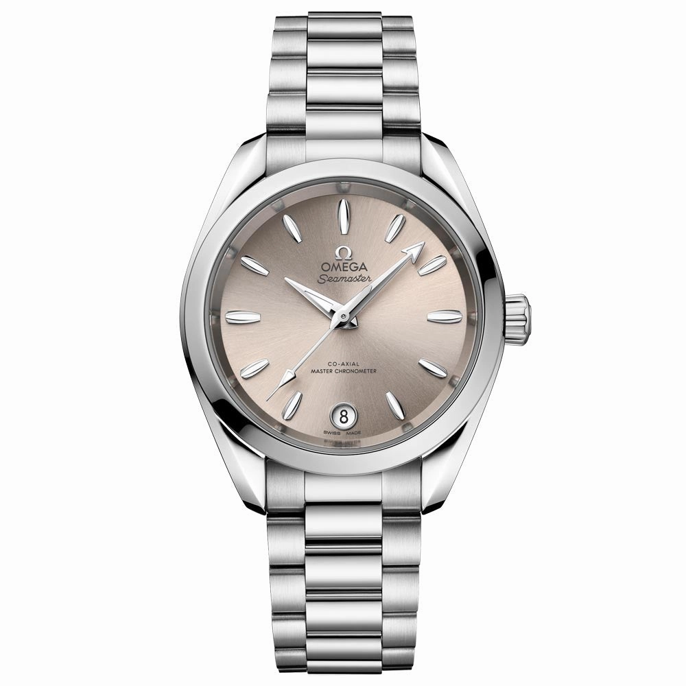 OMEGA Seamaster Aqua Terra Shades 34mm Sandstone Dial Automatic Ladies Watch 22010342009001