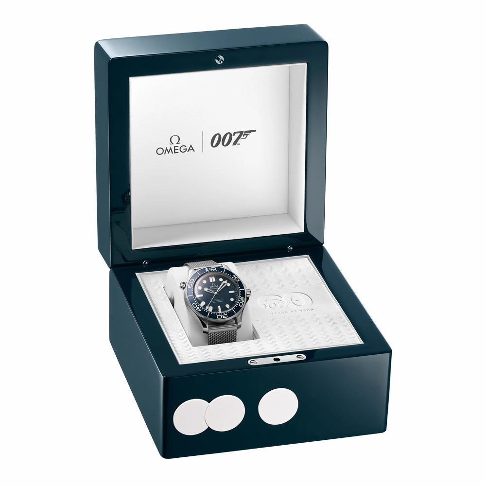OMEGA Seamaster Diver 300M 007 60th Anniversary Edition 42mm Blue Dial Automatic Gents Watch 21030422003002
