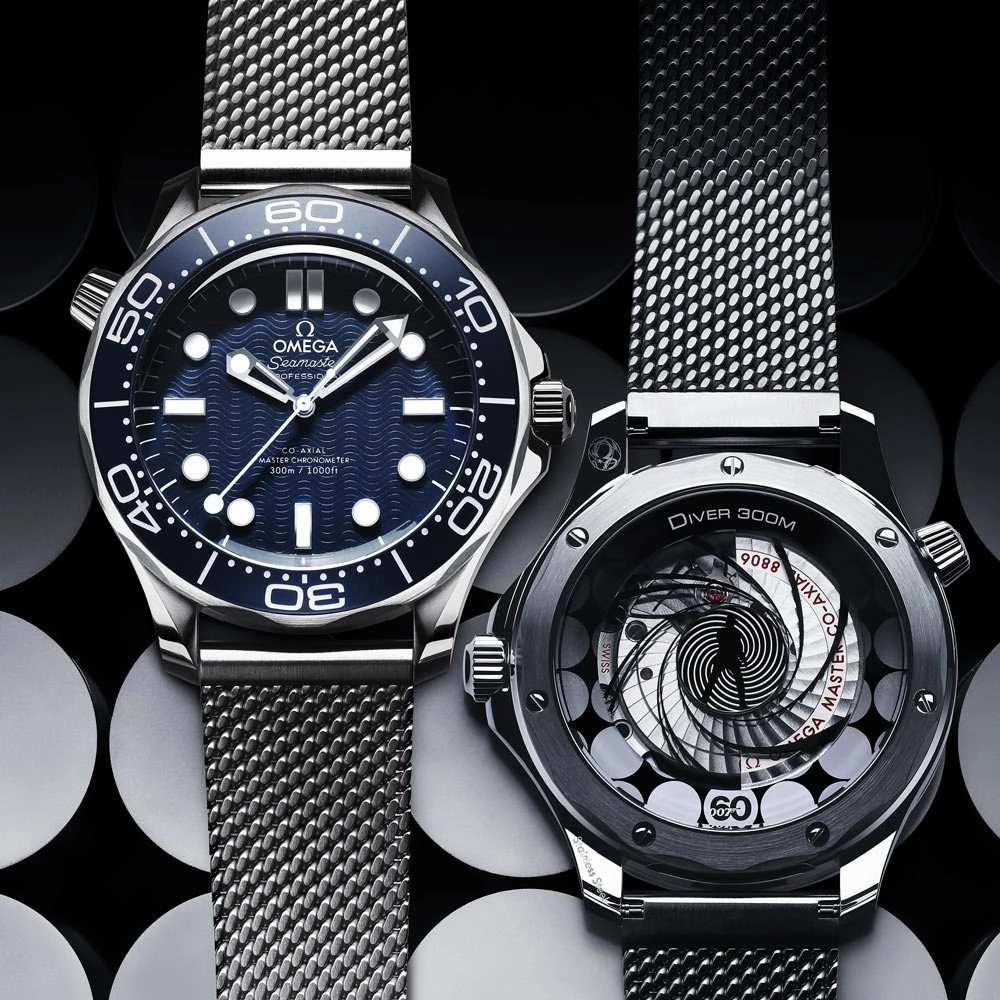OMEGA Seamaster Diver 300M 007 60th Anniversary Edition 42mm Blue Dial Automatic Gents Watch 21030422003002