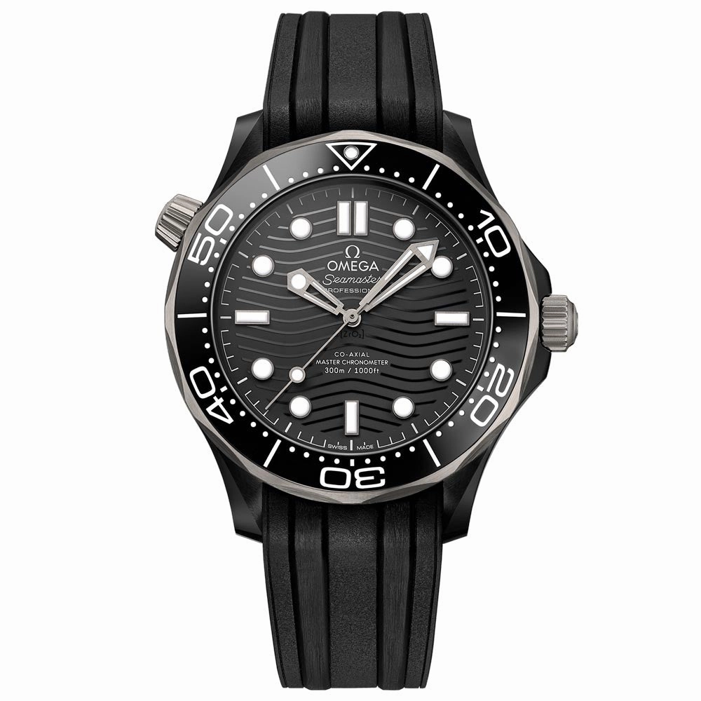 OMEGA Seamaster Diver 300M 43.5mm Black Dial Ceramic & Titanium Automatic Gents Watch 21092442001001