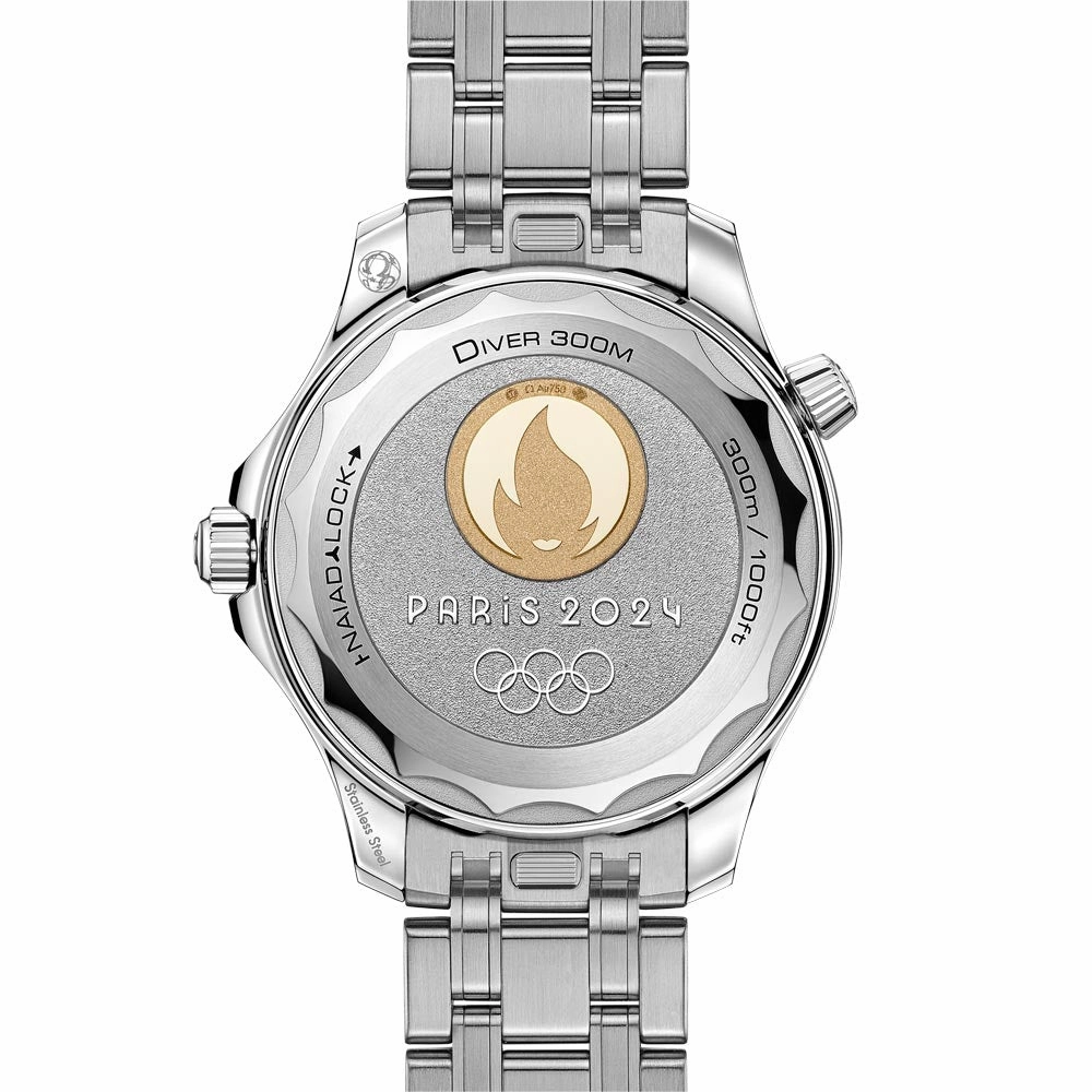 OMEGA Seamaster Diver 300M Paris 2024 Special Edition White Dial 42mm Steel & 18ct Gold Automatic Gents Watch 52221422004001