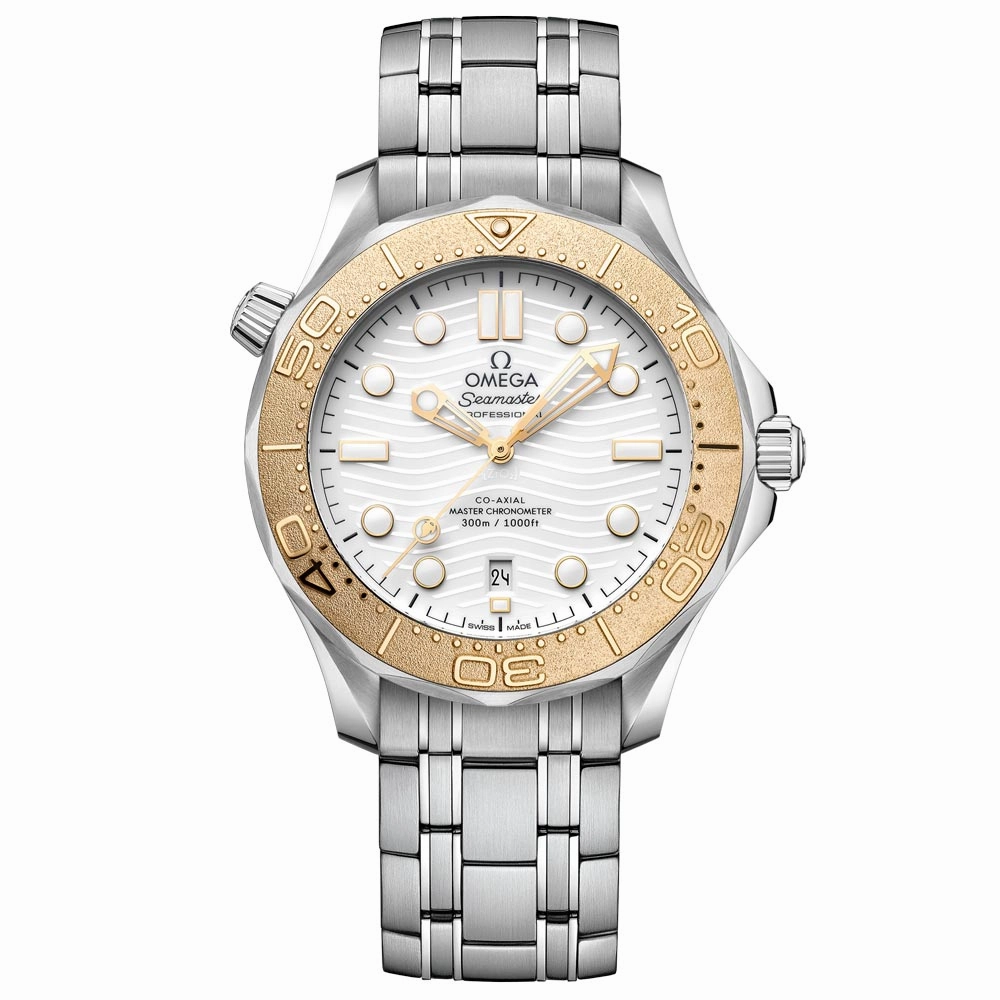 OMEGA Seamaster Diver 300M Paris 2024 Special Edition White Dial 42mm Steel & 18ct Gold Automatic Gents Watch 52221422004001