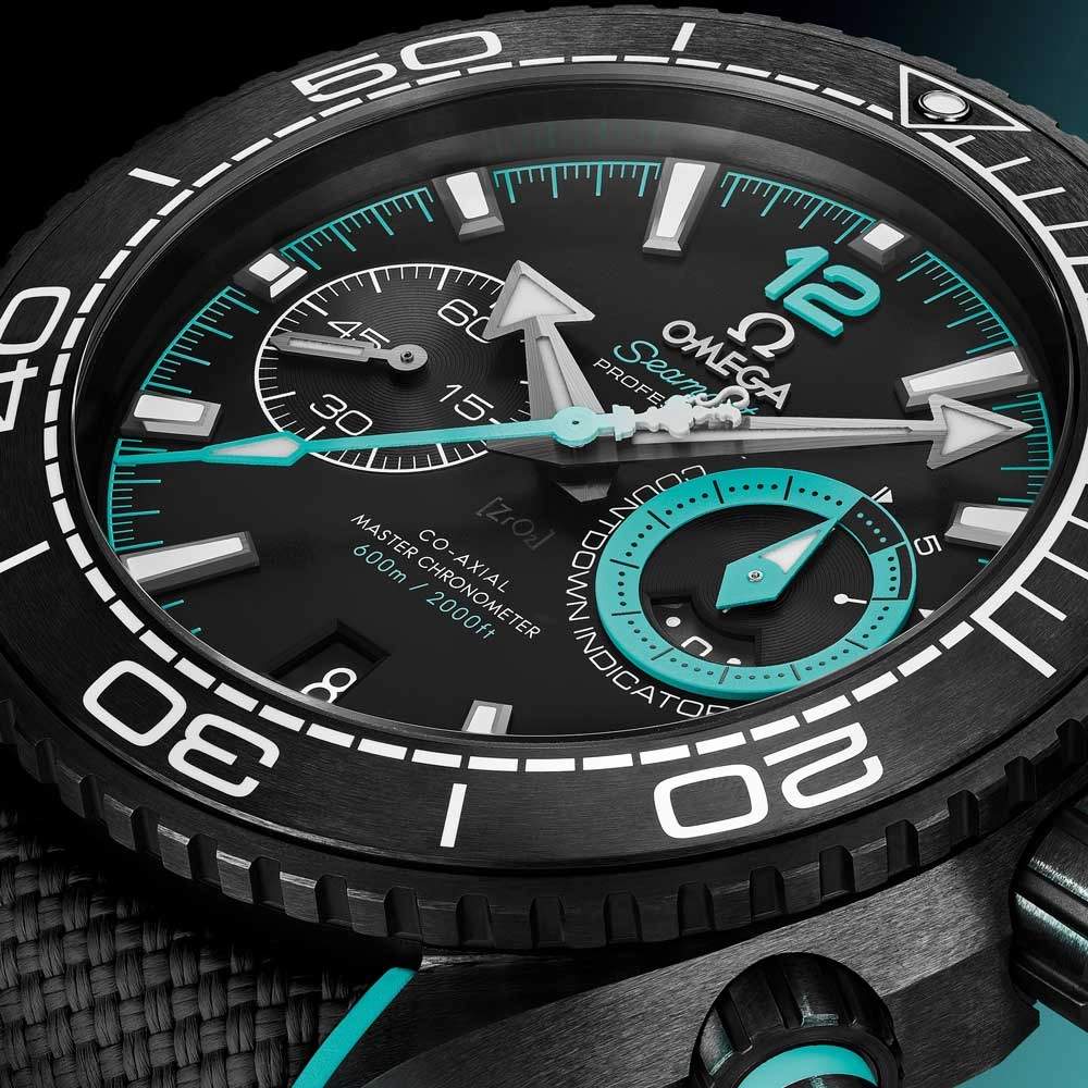 OMEGA Seamaster Planet Ocean 600M 45.5mm Black Dial Black Ceramic Automatic Chronograph Gents Watch 21592465101003