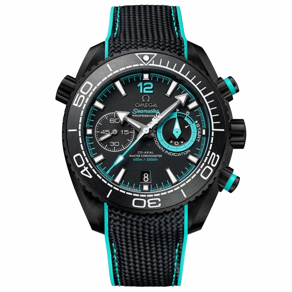 OMEGA Seamaster Planet Ocean 600M 45.5mm Black Dial Black Ceramic Automatic Chronograph Gents Watch 21592465101003