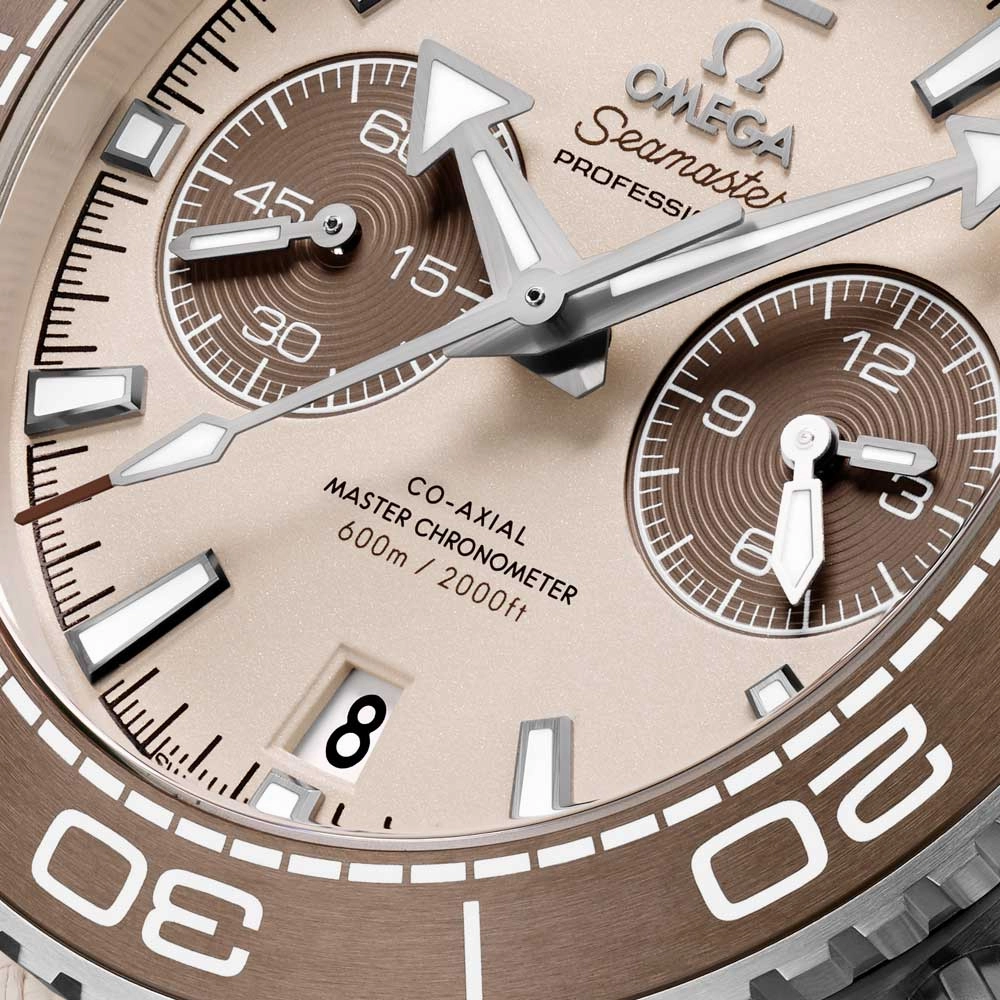 OMEGA Seamaster Planet Ocean 600M 45.5mm Linen Dial Automatic Chronograph Gents Watch 21532465109001