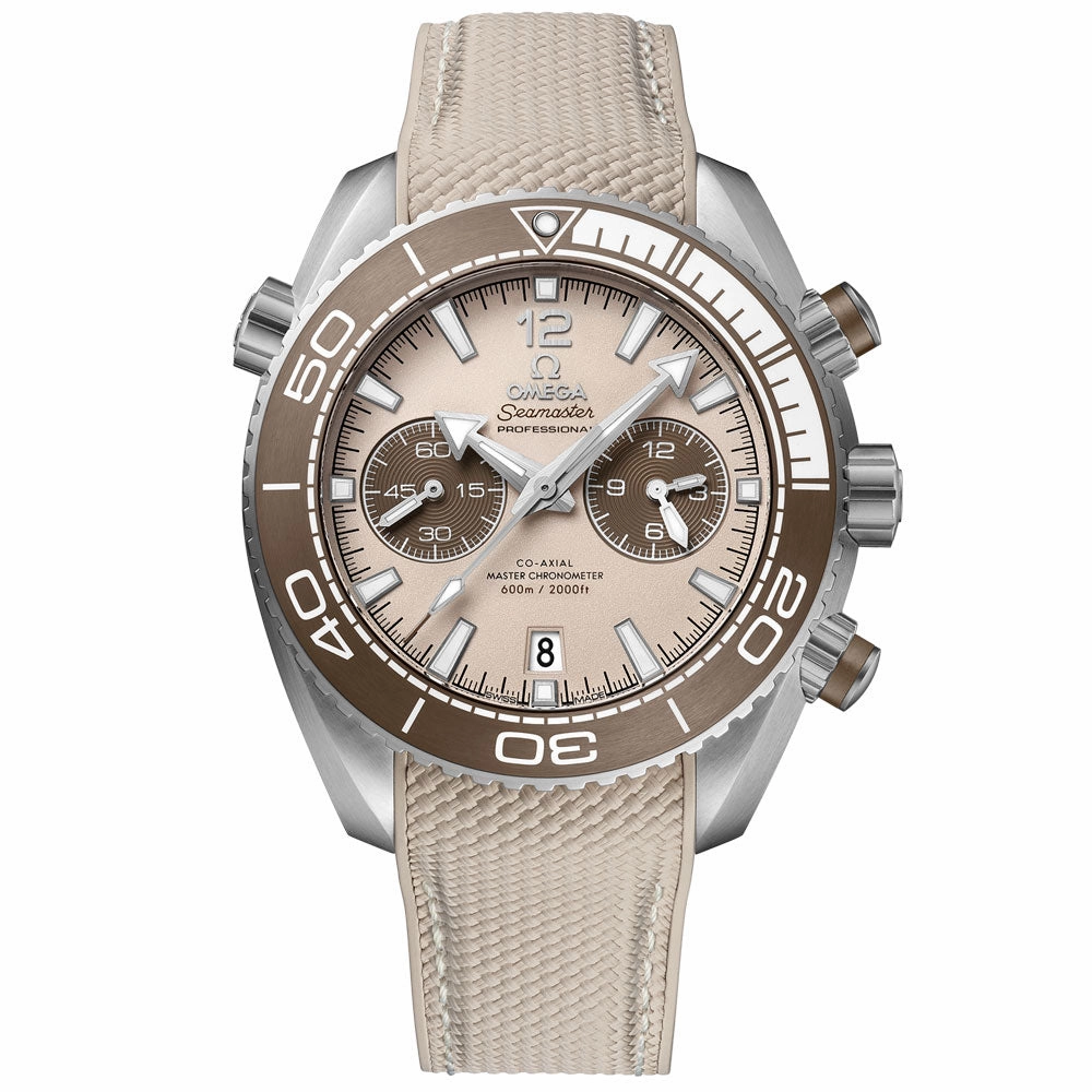 OMEGA Seamaster Planet Ocean 600M 45.5mm Linen Dial Automatic Chronograph Gents Watch 21532465109001