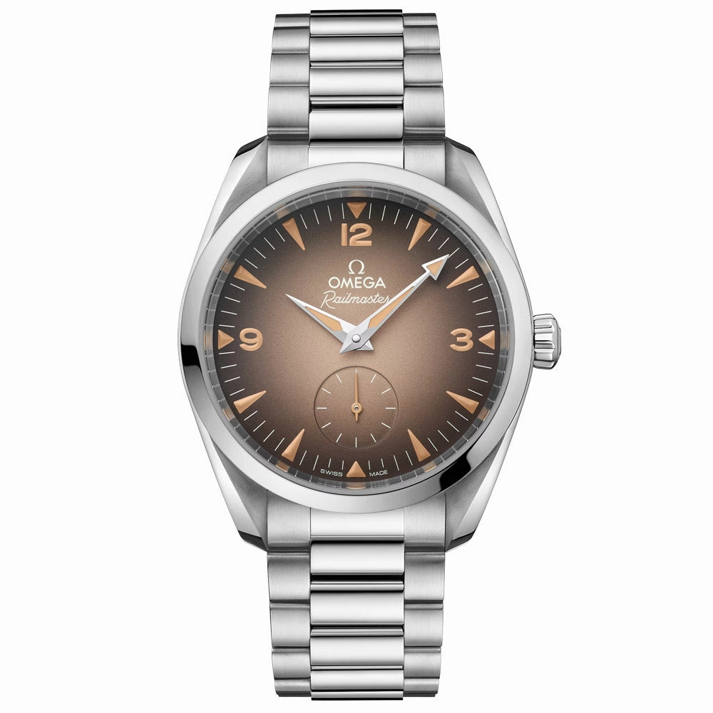 OMEGA Seamaster Railmaster 38mm Brown Dial Automatic Watch 23510382013001