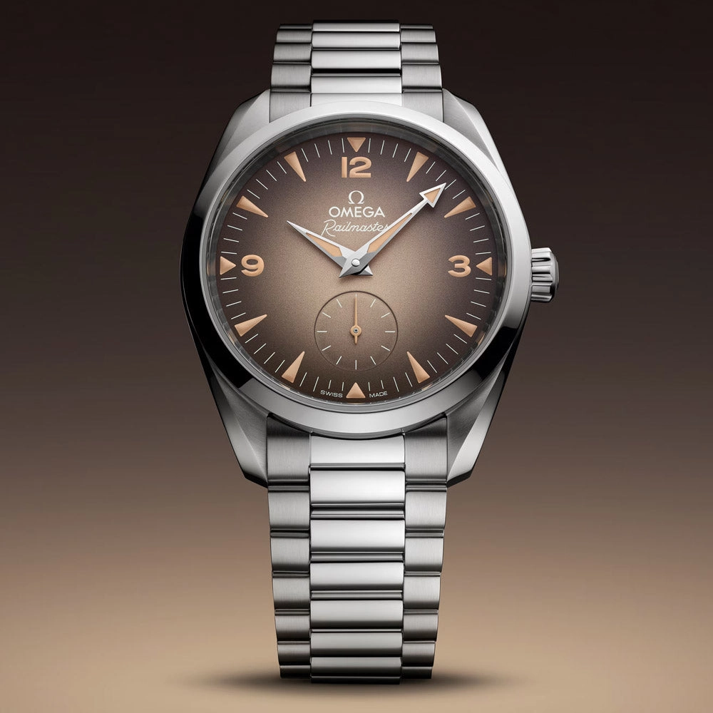 OMEGA Seamaster Railmaster 38mm Brown Dial Automatic Watch 23510382013001