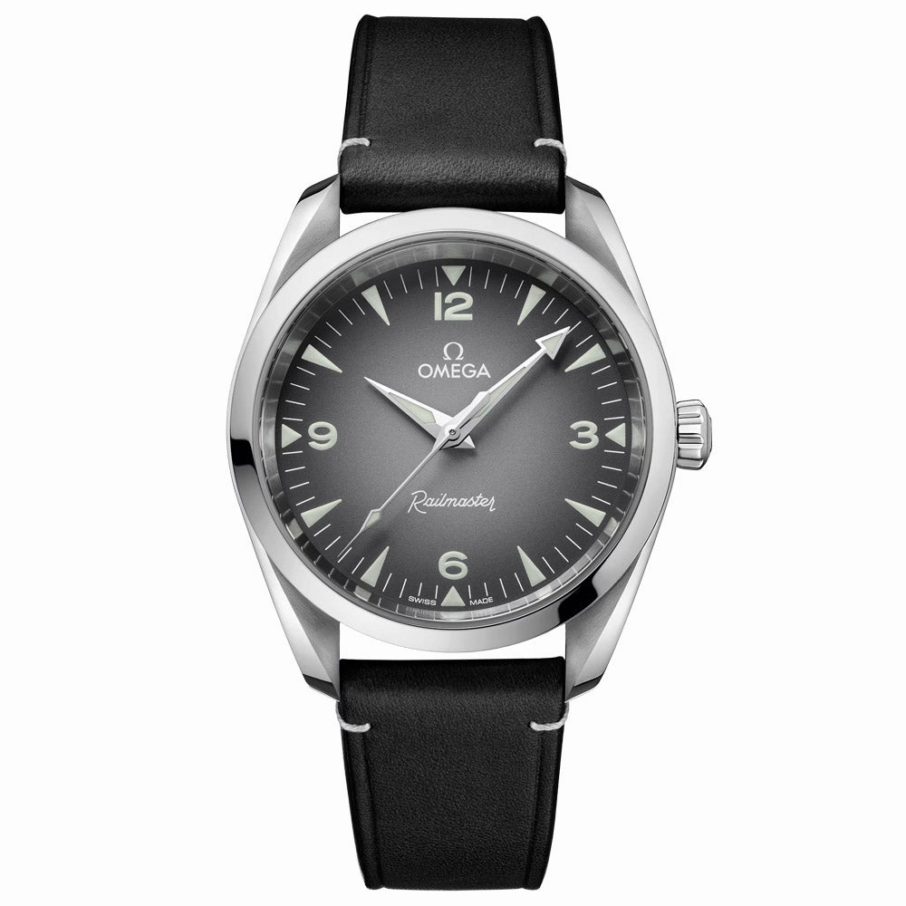 OMEGA Seamaster Railmaster 38mm Grey Dial Automatic Watch 23512382006001