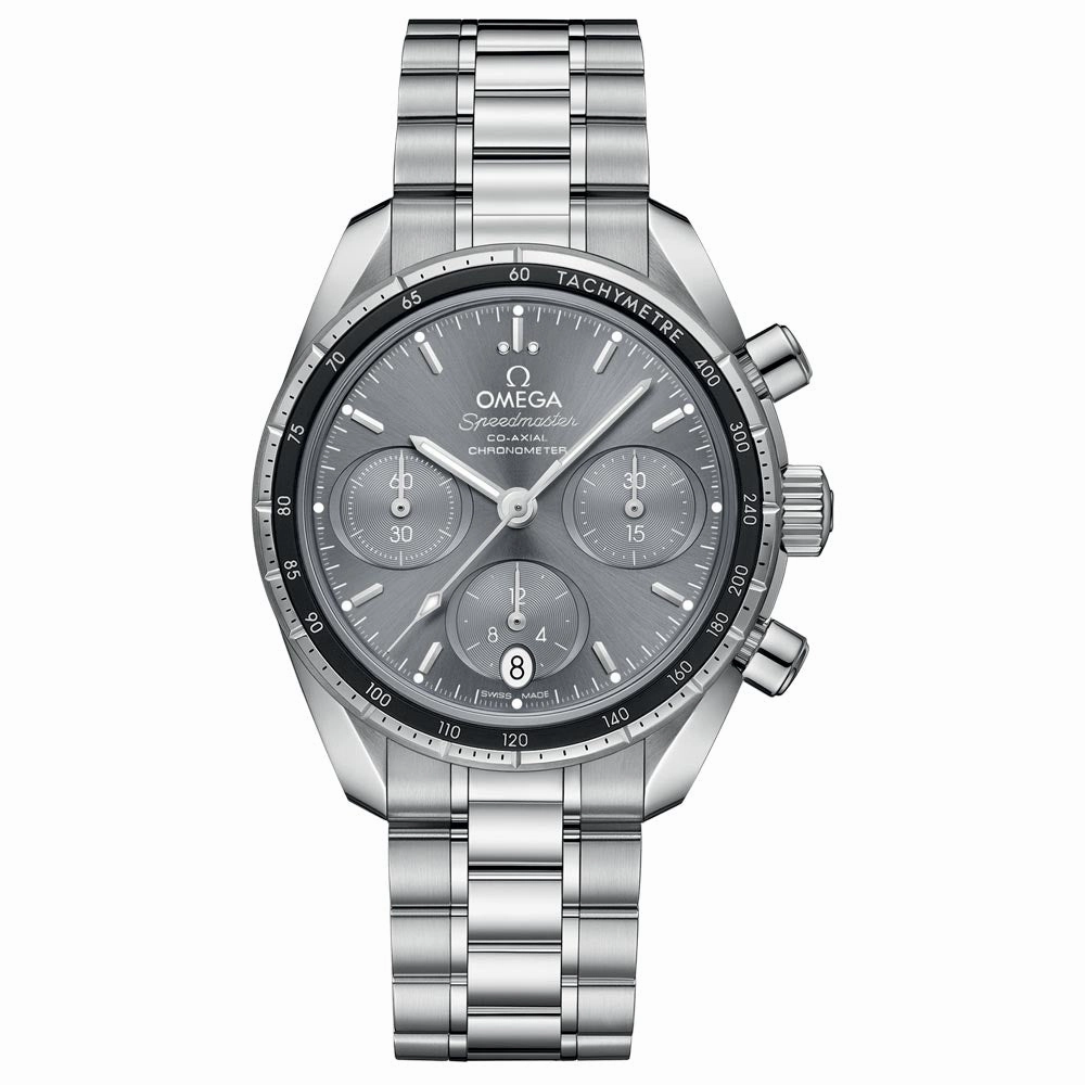 OMEGA Speedmaster 38 Chronograph 38mm Grey Dial Automatic Gents Watch 32430385006001