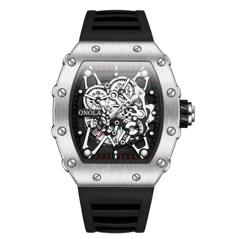 ONOLA Fashion Waterproof Quartz Men's Watch Silicone Band