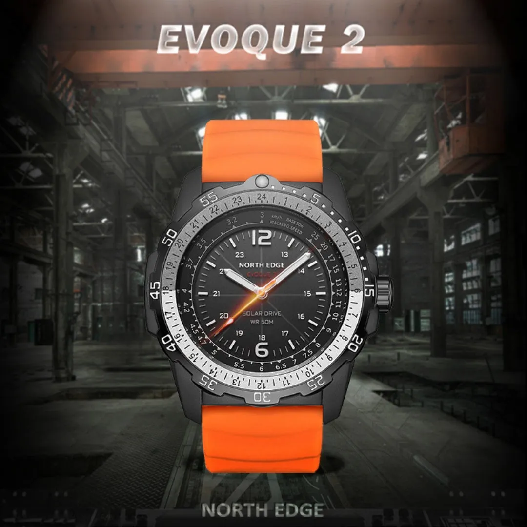 Outdoor Sports Waterproof Solar Rechargeable Watch Eco-Drive Luminous Long Endurance Swimming Men's Speed Measurement 